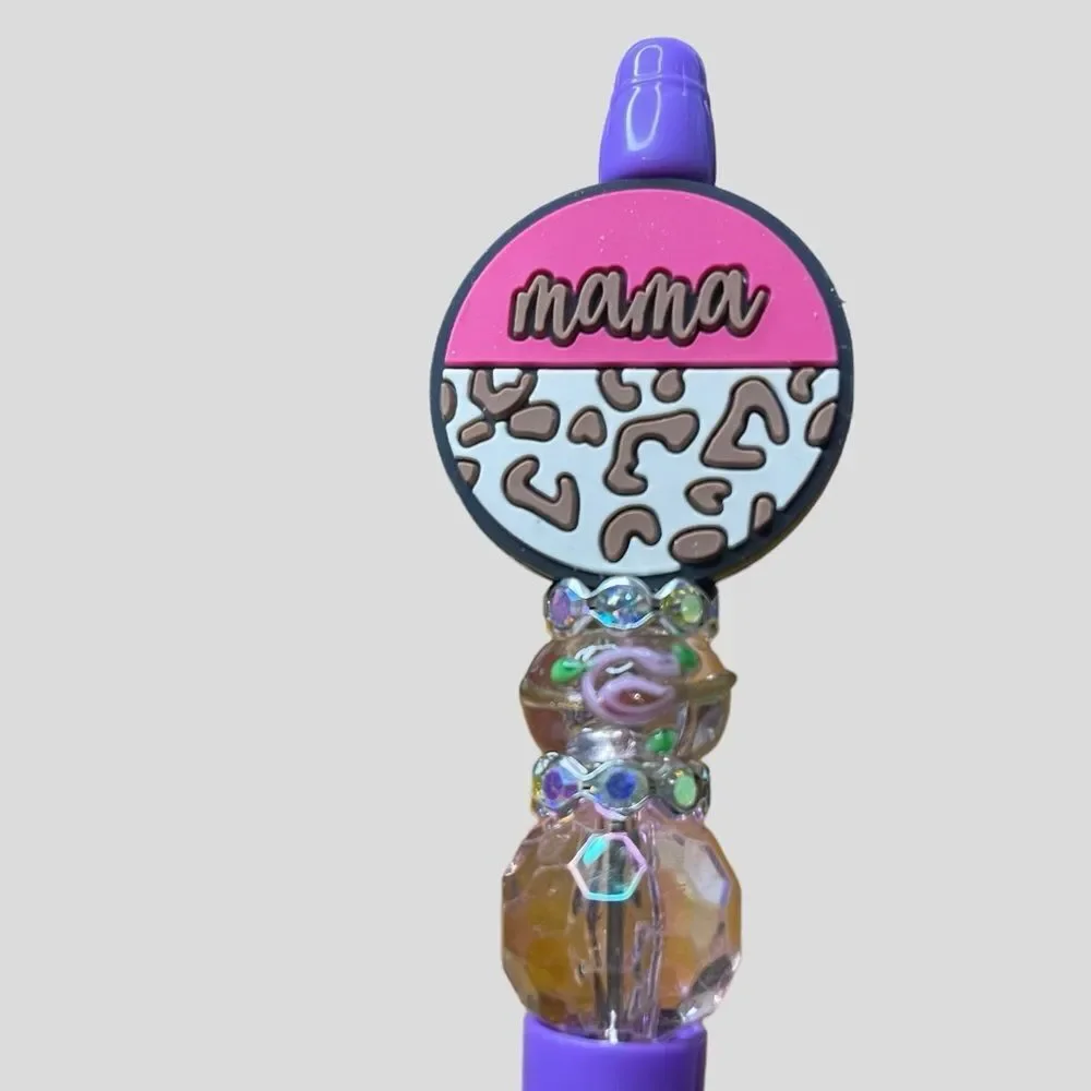 Beadable Pen “Mama” New Purple